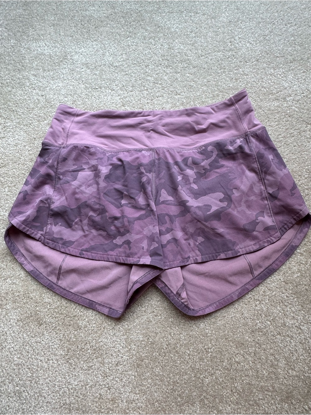 Mauve Camo Lululemon Shorts
